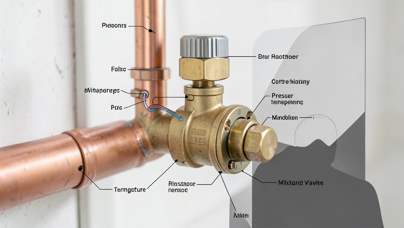 mieszacz do podłogówki schemat