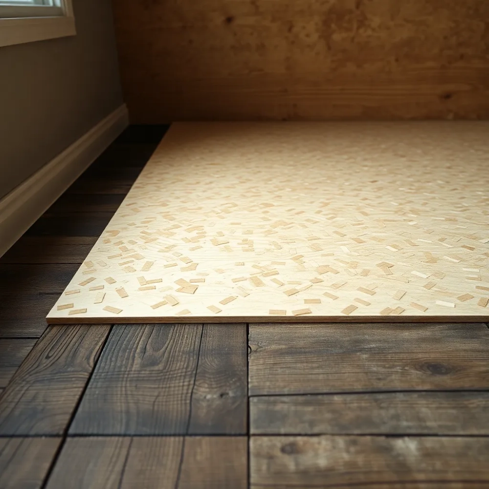 Podłoga z OSB na starych deskach