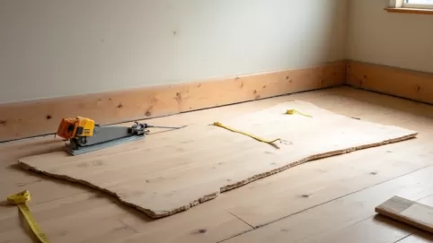 Jak wymienić panel podłogowy na środku pokoju