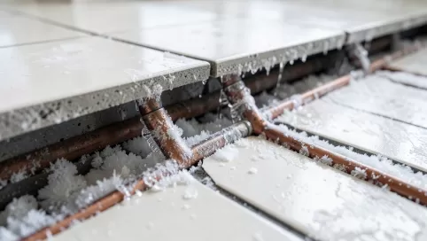 zamarznięta podłogówka