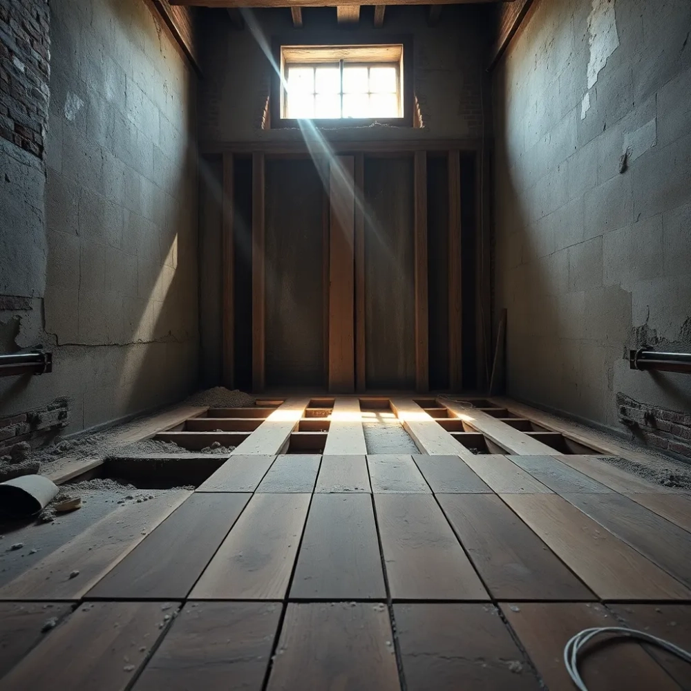 Wymiana podłogi w kamienicy