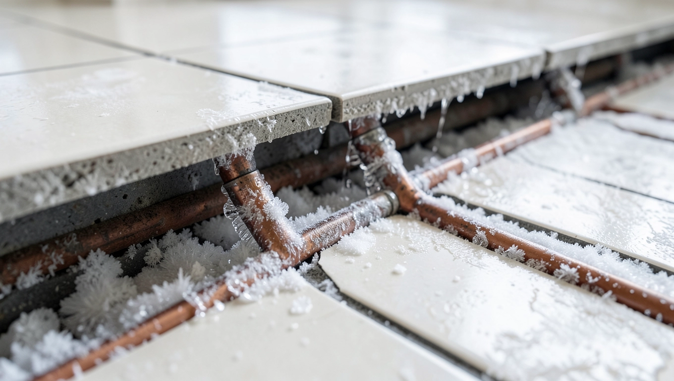 zamarznięta podłogówka