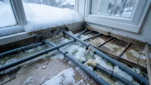 przy jakiej temperaturze zamarza woda w podłogówce